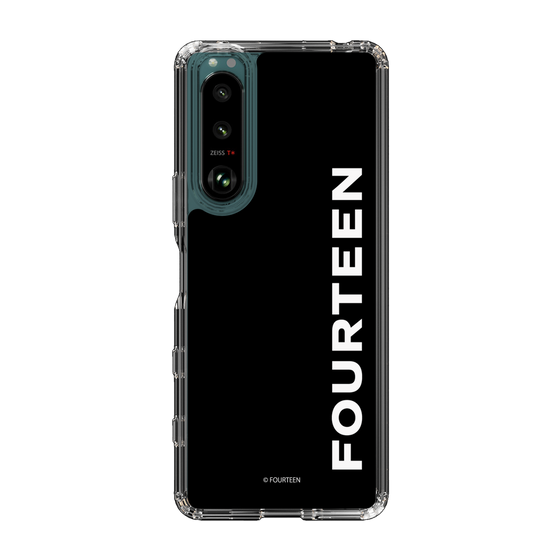 スリムプロテクションケース［ フォーティーン - フォーティーンロゴ - ブラック ］