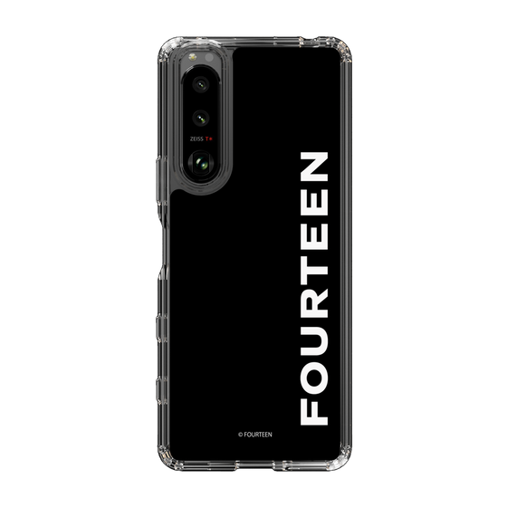 スリムプロテクションケース［ フォーティーン - フォーティーンロゴ - ブラック ］