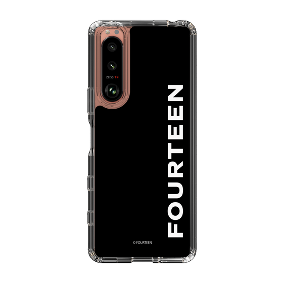 スリムプロテクションケース［ フォーティーン - フォーティーンロゴ - ブラック ］