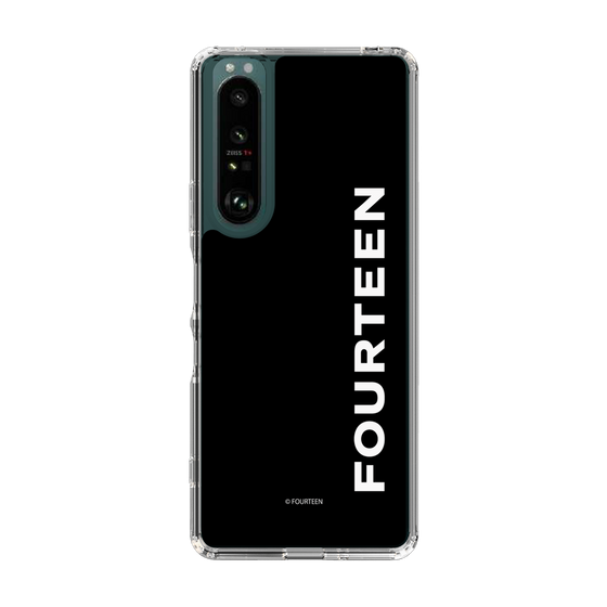 スリムプロテクションケース［ フォーティーン - フォーティーンロゴ - ブラック ］