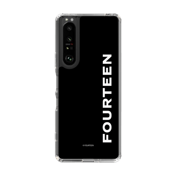 スリムプロテクションケース［ フォーティーン - フォーティーンロゴ - ブラック ］