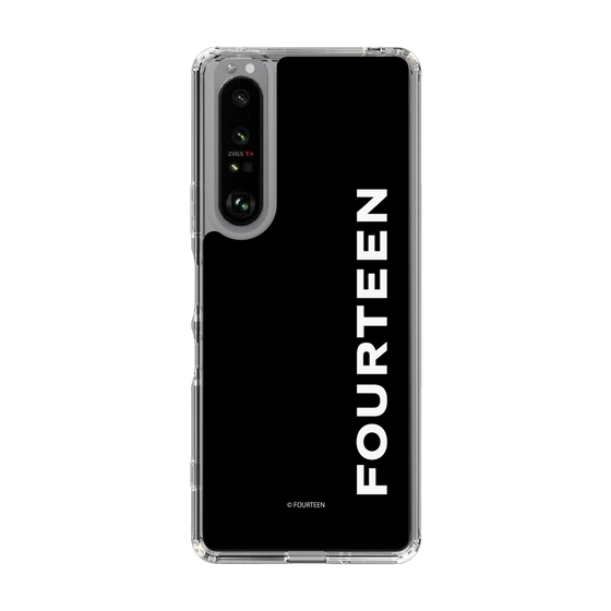 スリムプロテクションケース［ フォーティーン - フォーティーンロゴ - ブラック ］