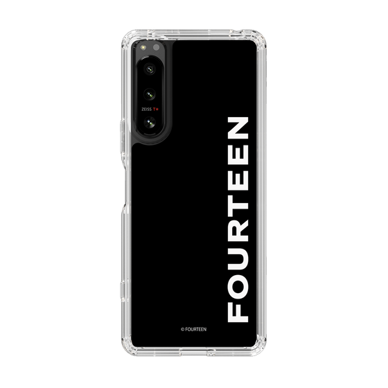 スリムプロテクションケース［ フォーティーン - フォーティーンロゴ - ブラック ］