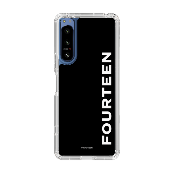 スリムプロテクションケース［ フォーティーン - フォーティーンロゴ - ブラック ］