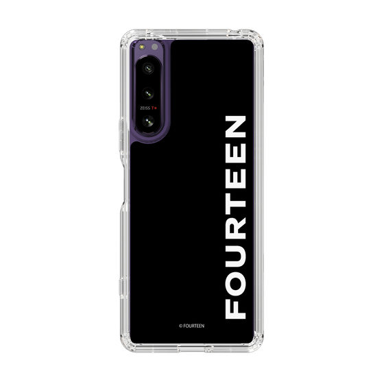 スリムプロテクションケース［ フォーティーン - フォーティーンロゴ - ブラック ］