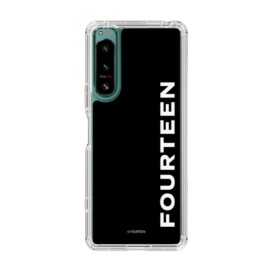 スリムプロテクションケース［ フォーティーン - フォーティーンロゴ - ブラック ］