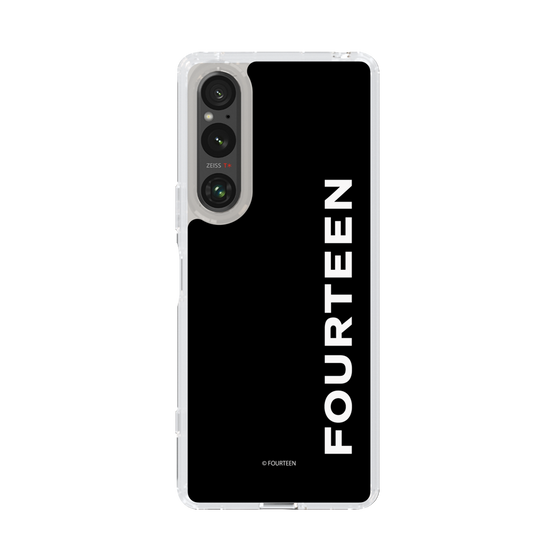 スリムプロテクションケース［ フォーティーン - フォーティーンロゴ - ブラック ］