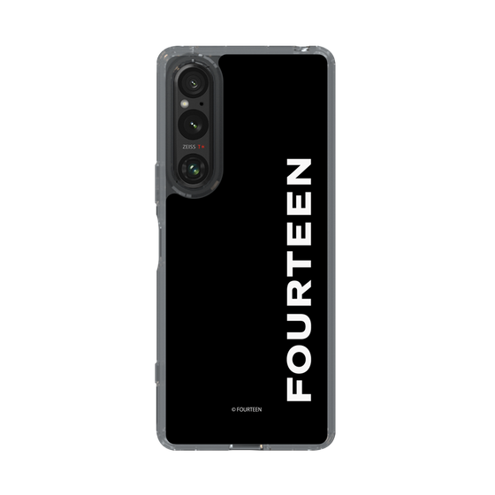 スリムプロテクションケース［ フォーティーン - フォーティーンロゴ - ブラック ］