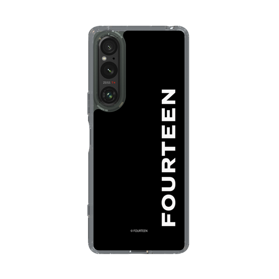 スリムプロテクションケース［ フォーティーン - フォーティーンロゴ - ブラック ］