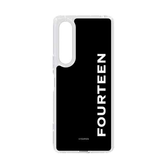 スリムプロテクションケース［ フォーティーン - フォーティーンロゴ - ブラック ］