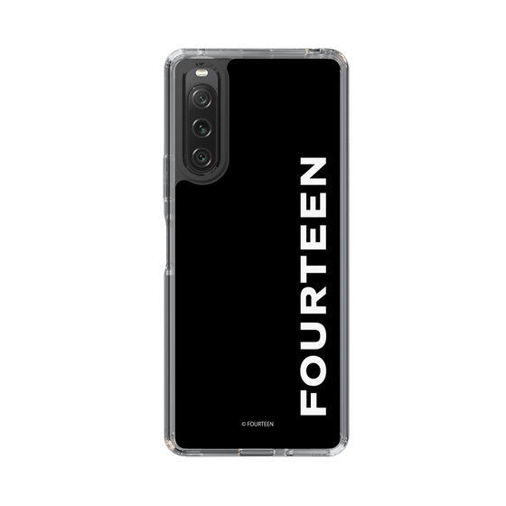 スリムプロテクションケース［ フォーティーン - フォーティーンロゴ - ブラック ］