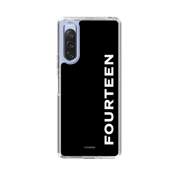 スリムプロテクションケース［ フォーティーン - フォーティーンロゴ - ブラック ］