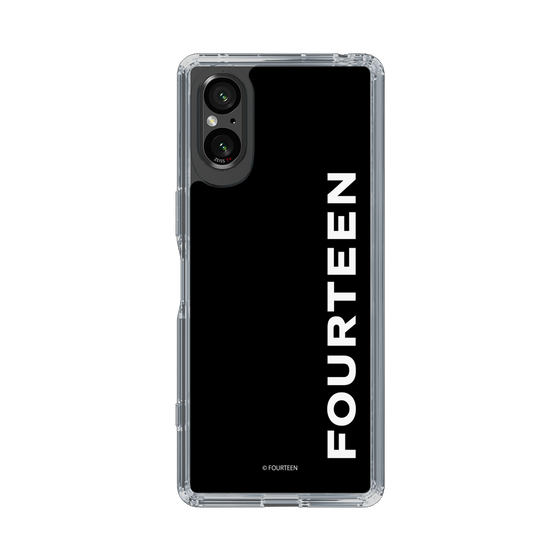 スリムプロテクションケース［ フォーティーン - フォーティーンロゴ - ブラック ］