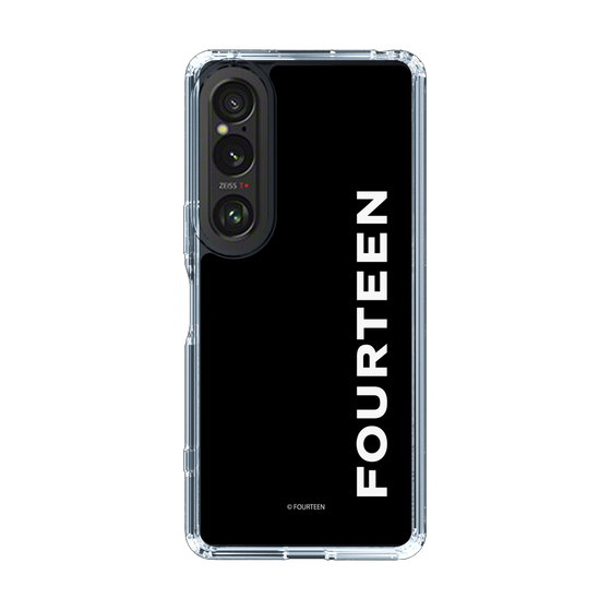 スリムプロテクションケース［ フォーティーン - フォーティーンロゴ - ブラック ］