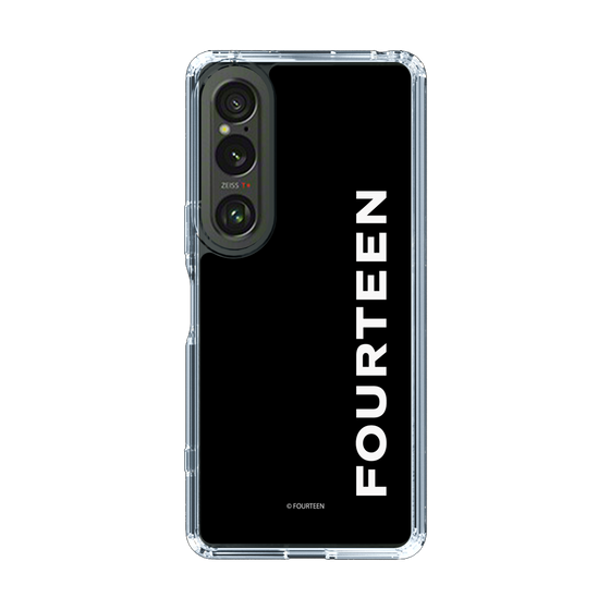 スリムプロテクションケース［ フォーティーン - フォーティーンロゴ - ブラック ］