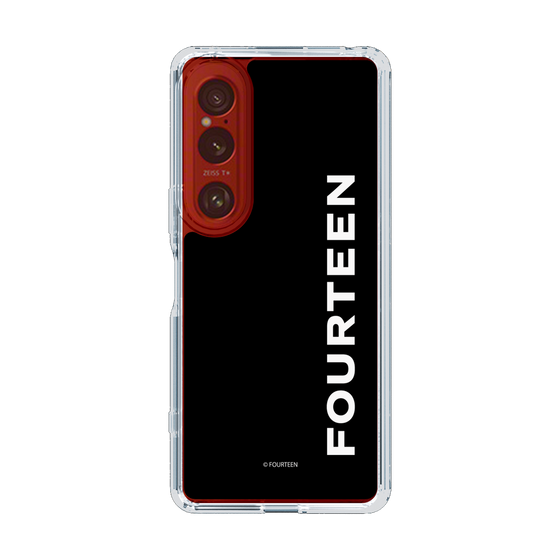 スリムプロテクションケース［ フォーティーン - フォーティーンロゴ - ブラック ］