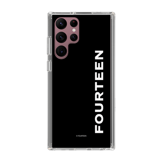 スリムプロテクションケース［ フォーティーン - フォーティーンロゴ - ブラック ］