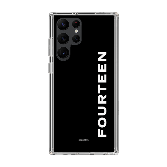 スリムプロテクションケース［ フォーティーン - フォーティーンロゴ - ブラック ］