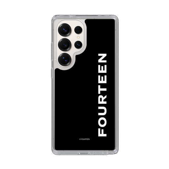 スリムプロテクションケース［ フォーティーン - フォーティーンロゴ - ブラック ］