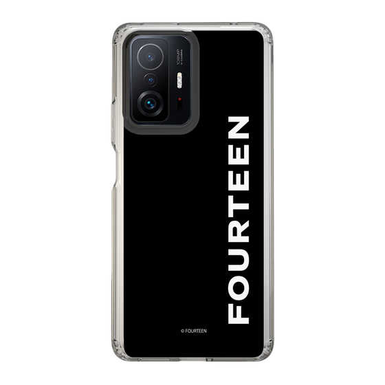 スリムプロテクションケース［ フォーティーン - フォーティーンロゴ - ブラック ］