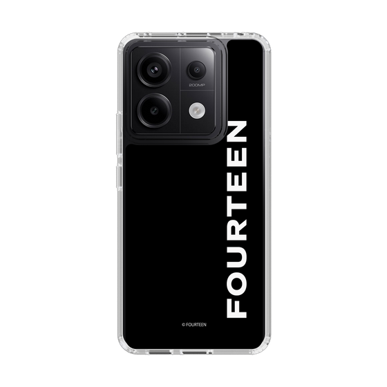 スリムプロテクションケース［ フォーティーン - フォーティーンロゴ - ブラック ］