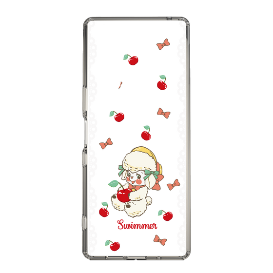 スリムプロテクションケース［ SWIMMER - チェリー - ラッフィー ］