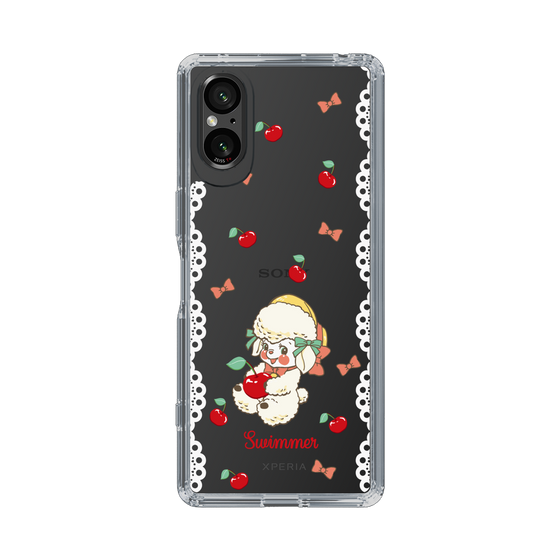 スリムプロテクションケース［ SWIMMER - チェリー - ラッフィー ］