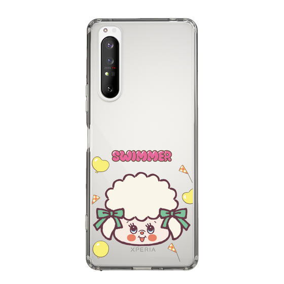 スリムプロテクションケース［ SWIMMER - フェイス - ラッフィー ］