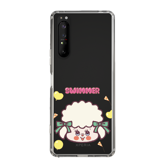 スリムプロテクションケース［ SWIMMER - フェイス - ラッフィー ］