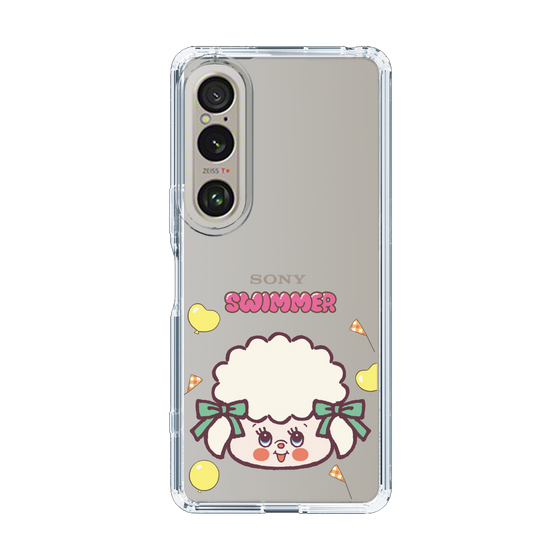 スリムプロテクションケース［ SWIMMER - フェイス - ラッフィー ］