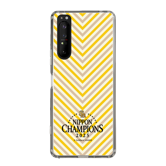スリムプロテクションケース［ 福岡ソフトバンクホークス - NIPPON CHAMPIONS 2025 ロゴ - パターン ］