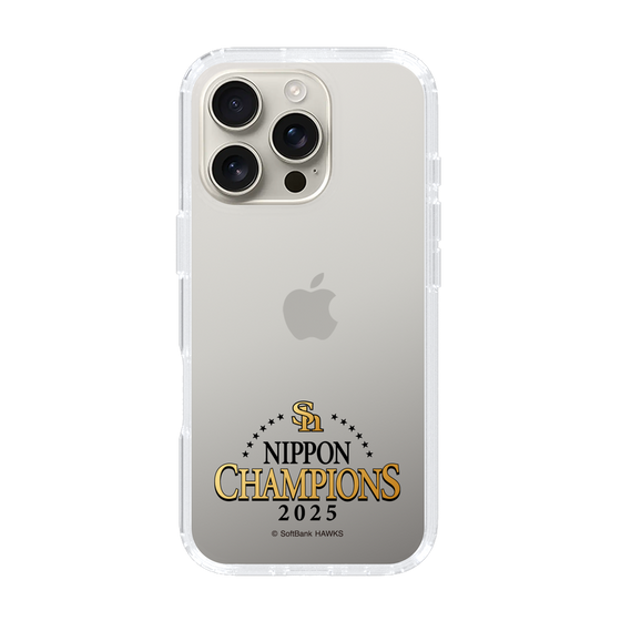 スリムプロテクションケース［ 福岡ソフトバンクホークス - NIPPON CHAMPIONS 2025 ロゴ - クリア ］