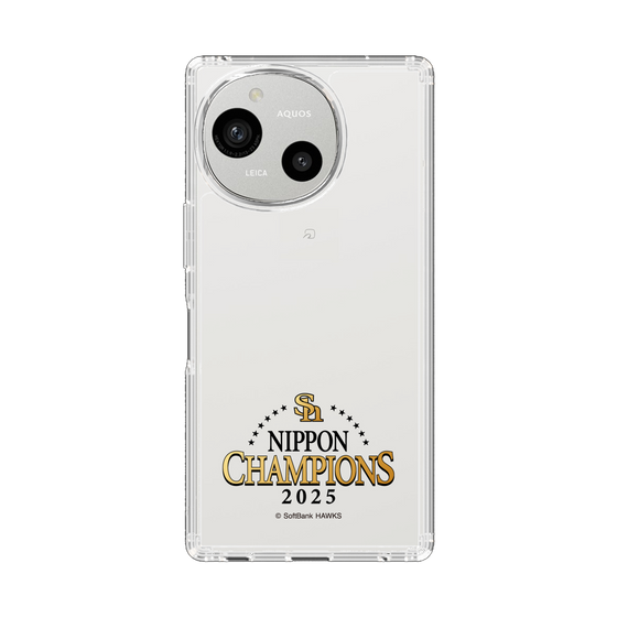 スリムプロテクションケース［ 福岡ソフトバンクホークス - NIPPON CHAMPIONS 2025 ロゴ - クリア ］
