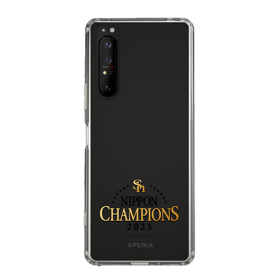 スリムプロテクションケース［ 福岡ソフトバンクホークス - NIPPON CHAMPIONS 2025 ロゴ - クリア ］