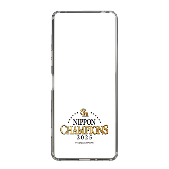 スリムプロテクションケース［ 福岡ソフトバンクホークス - NIPPON CHAMPIONS 2025 ロゴ - クリア ］