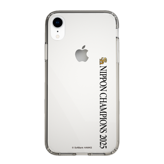 スリムプロテクションケース［ 福岡ソフトバンクホークス - NIPPON CHAMPIONS 2025 ロゴ - 縦ロゴ ］