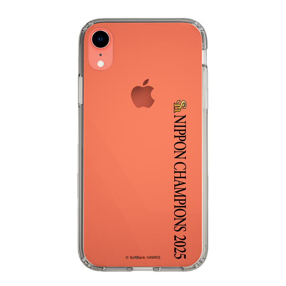 スリムプロテクションケース［ 福岡ソフトバンクホークス - NIPPON CHAMPIONS 2025 ロゴ - 縦ロゴ ］