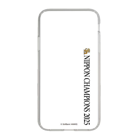 スリムプロテクションケース［ 福岡ソフトバンクホークス - NIPPON CHAMPIONS 2025 ロゴ - 縦ロゴ ］