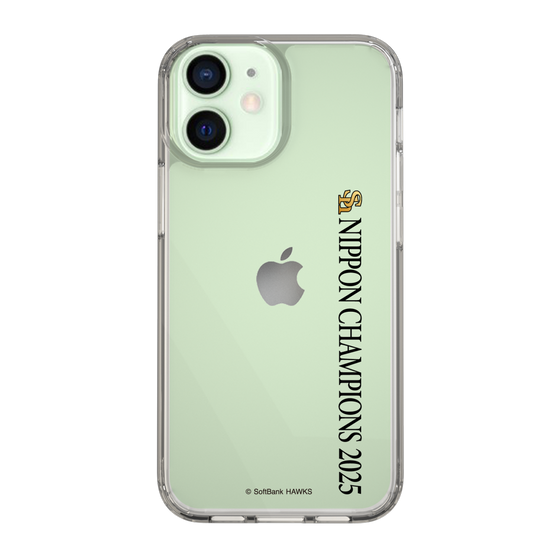 スリムプロテクションケース［ 福岡ソフトバンクホークス - NIPPON CHAMPIONS 2025 ロゴ - 縦ロゴ ］