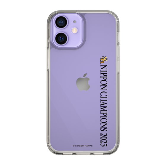 スリムプロテクションケース［ 福岡ソフトバンクホークス - NIPPON CHAMPIONS 2025 ロゴ - 縦ロゴ ］