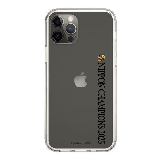 スリムプロテクションケース［ 福岡ソフトバンクホークス - NIPPON CHAMPIONS 2025 ロゴ - 縦ロゴ ］