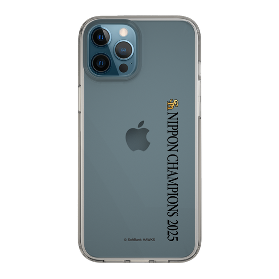 スリムプロテクションケース［ 福岡ソフトバンクホークス - NIPPON CHAMPIONS 2025 ロゴ - 縦ロゴ ］