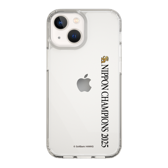 スリムプロテクションケース［ 福岡ソフトバンクホークス - NIPPON CHAMPIONS 2025 ロゴ - 縦ロゴ ］