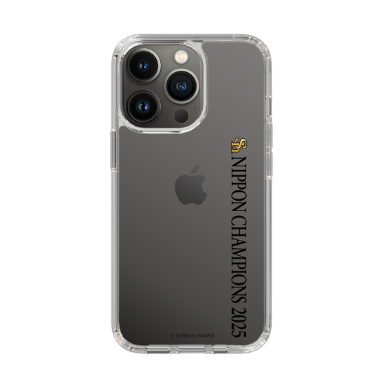 スリムプロテクションケース［ 福岡ソフトバンクホークス - NIPPON CHAMPIONS 2025 ロゴ - 縦ロゴ ］