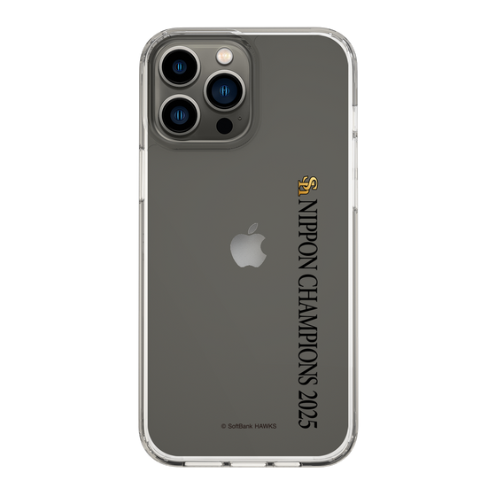 スリムプロテクションケース［ 福岡ソフトバンクホークス - NIPPON CHAMPIONS 2025 ロゴ - 縦ロゴ ］