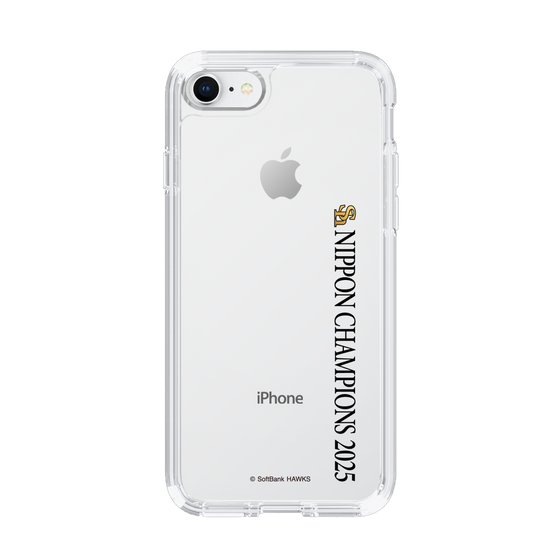 スリムプロテクションケース［ 福岡ソフトバンクホークス - NIPPON CHAMPIONS 2025 ロゴ - 縦ロゴ ］