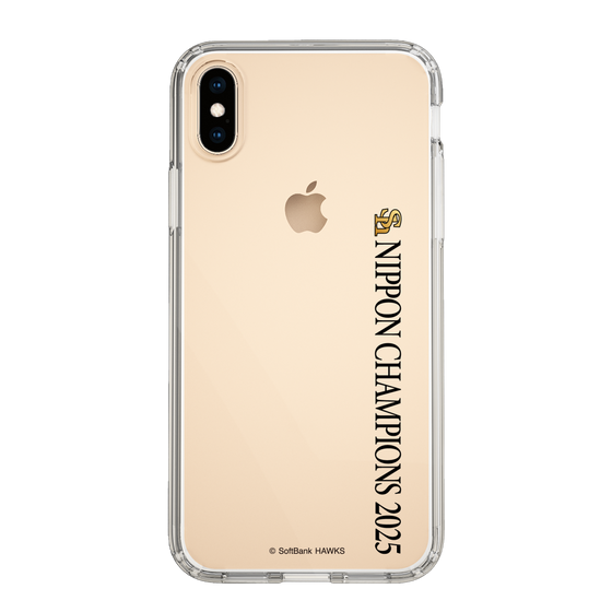 スリムプロテクションケース［ 福岡ソフトバンクホークス - NIPPON CHAMPIONS 2025 ロゴ - 縦ロゴ ］