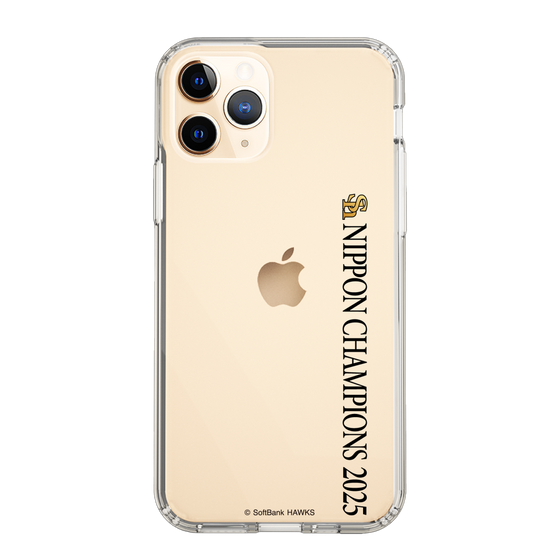 スリムプロテクションケース［ 福岡ソフトバンクホークス - NIPPON CHAMPIONS 2025 ロゴ - 縦ロゴ ］