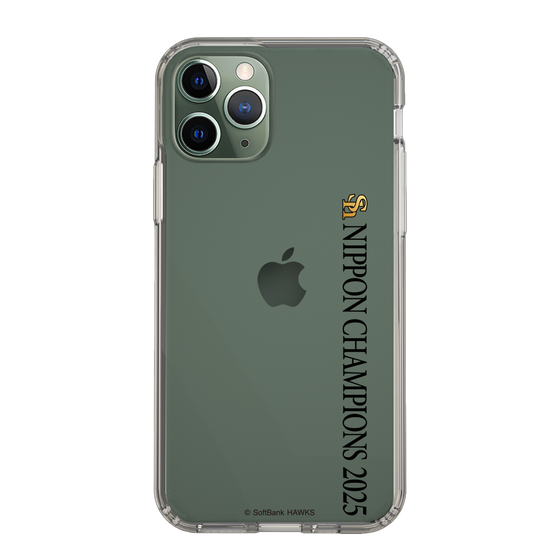 スリムプロテクションケース［ 福岡ソフトバンクホークス - NIPPON CHAMPIONS 2025 ロゴ - 縦ロゴ ］