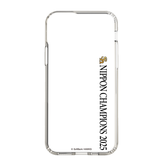 スリムプロテクションケース［ 福岡ソフトバンクホークス - NIPPON CHAMPIONS 2025 ロゴ - 縦ロゴ ］